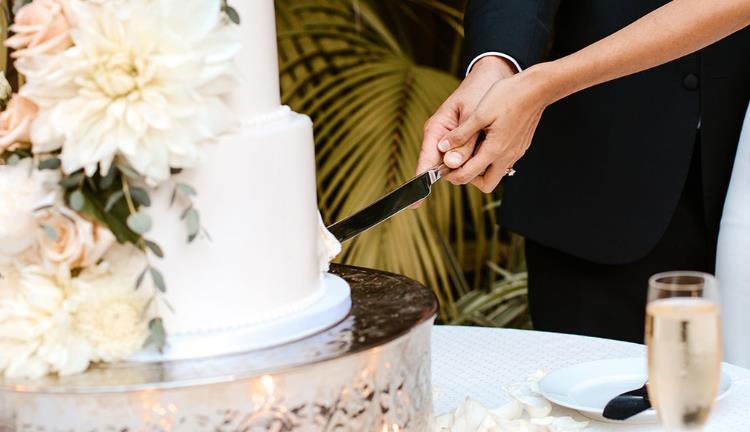 Wedding Cake and Champagne Service
