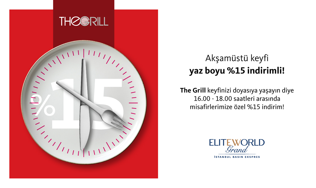 Akşamüstü Keyfi Yaz Boyu %15 İndirimli!
