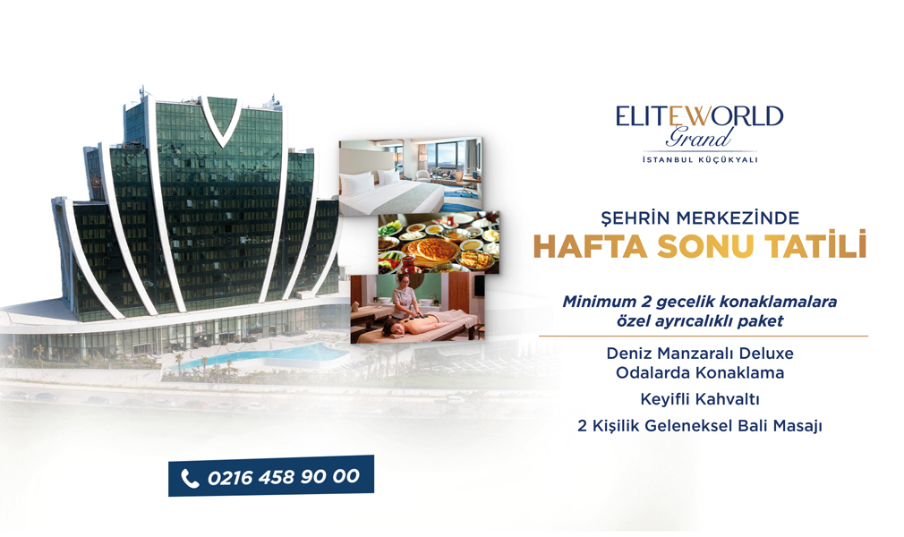 An Unforgettable Weekend Getaway in the Heart of the City at Elite World Grand İstanbul Küçükyalı!