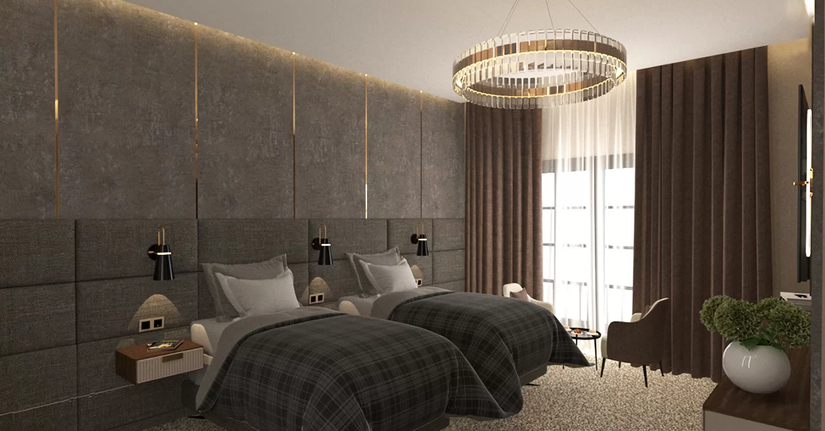 FAMILY ROOM WITH 1 KING BED + 2 SINGLE BEDS, LAKE VIEW