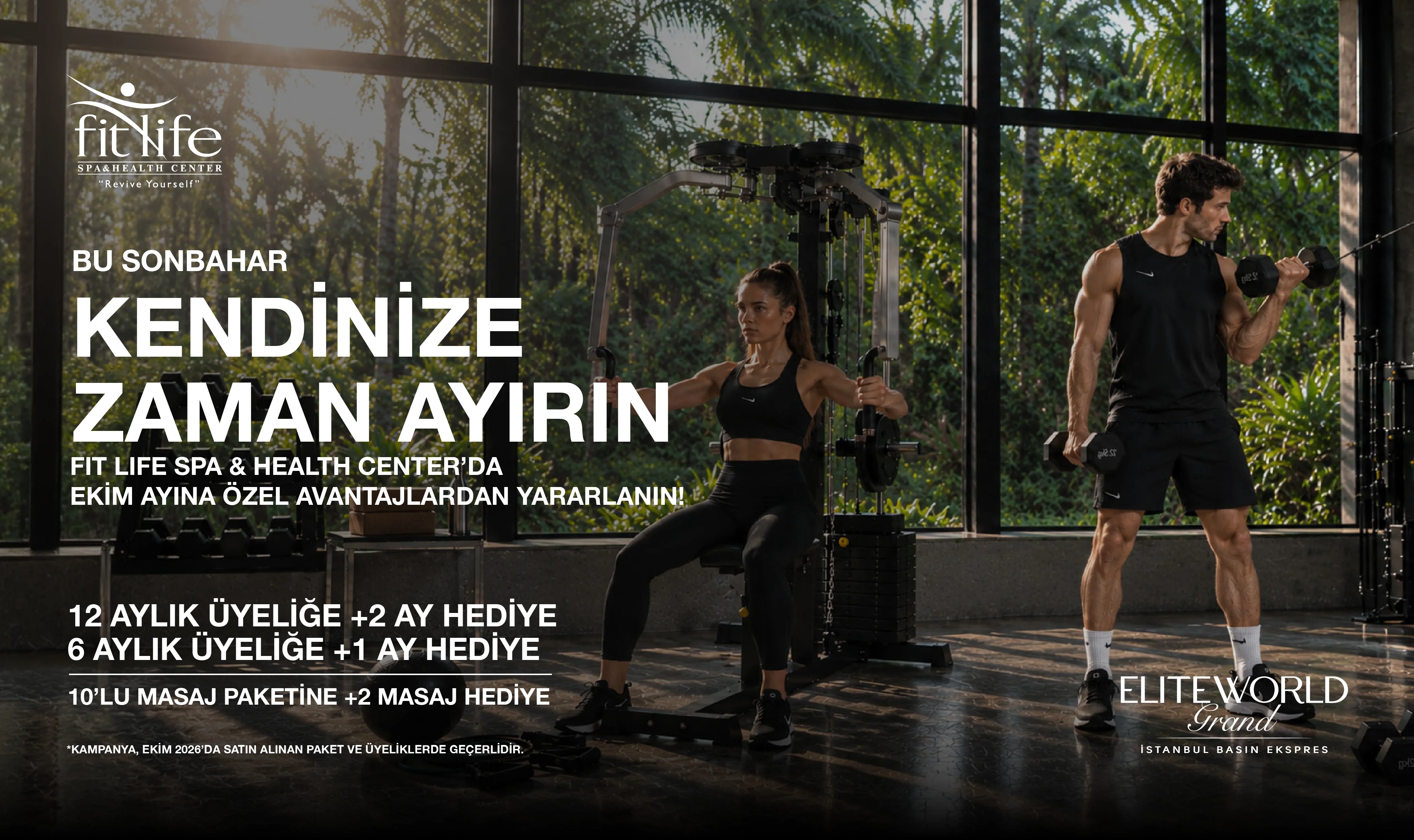 Elite World Grand İstanbul Basın Ekspres Fit Life Spa & Health Center’da Bu Sonbahar Kendinize Vakit Ayırın