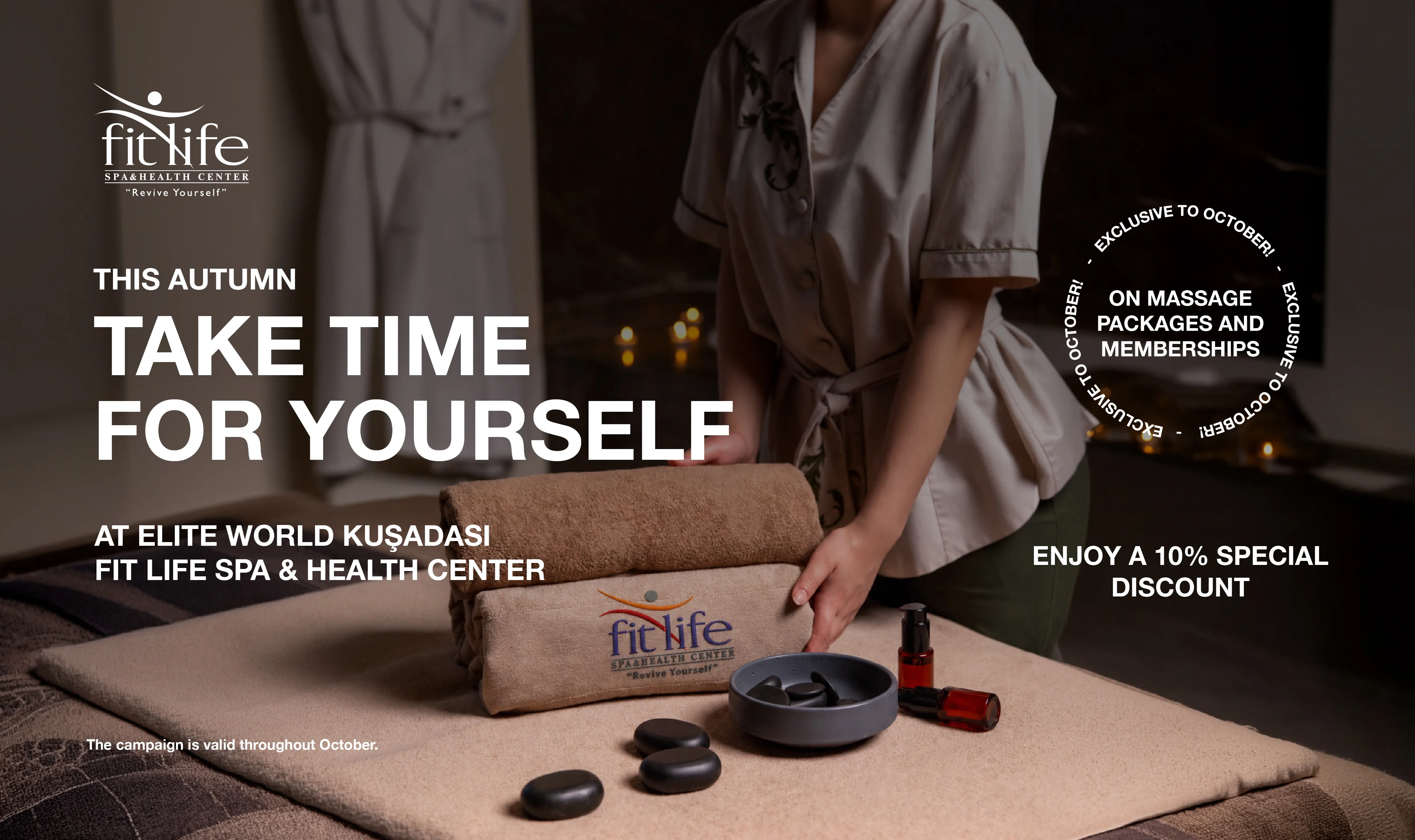 Take Time for Yourself at Elite World Kuşadası Fit Life Spa & Health Center This October