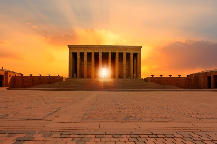sunset and Anıtkabir