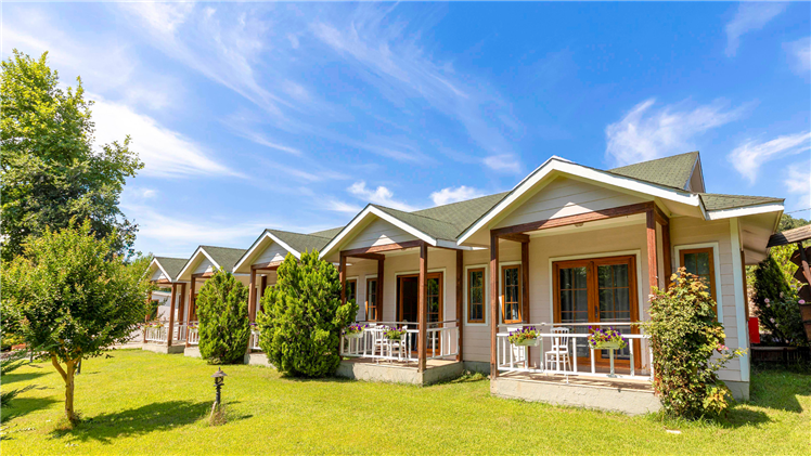 Accommodation areas of Elite World Village İstanbul Polonezköy within nature